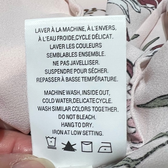 REITMANS Pink Floral Pattern Lined Tank Top, Size: X-Small - #249 - Picture 9 of 10